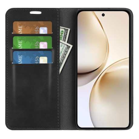 Чехол-книжка Retro Skin Feel Business Magnetic на Realme 14 Pro+ - черный