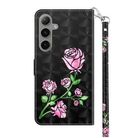 Чехол-книжка 3D Painting для Samsung Galaxy S24 FE 5G - Rose