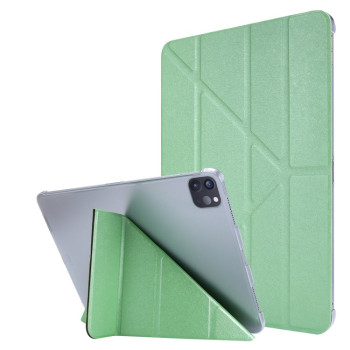 Чехол-книжка Silk Texture Horizontal Deformation для iPad Pro 11 2021 - зеленый