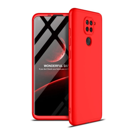 Протиударний чохол GKK Three Stage Splicing на Xiaomi Redmi 10X / Note 9 - червоний