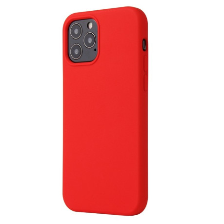 Силіконовий чохол Solid Color Liquid на iPhone 12/12 Pro - червоний