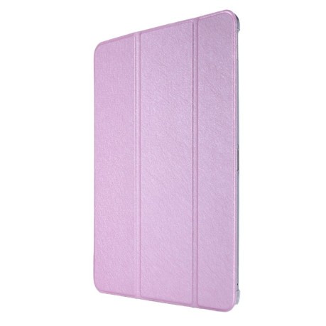 Чохол-книжка Silk Texture Three-fold на iPad Pro 12.9 (2021/2020) - рожевий