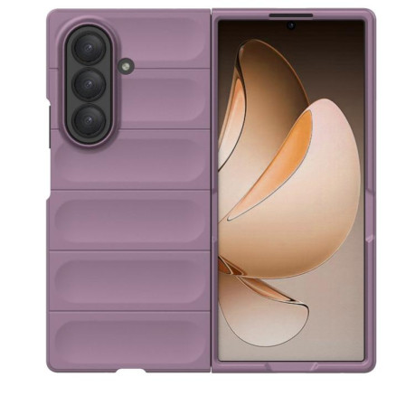 Силіконовий чохол Magic Flannel для Samsung Galaxy Fold 7 5G - фіолетовий