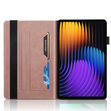 Чехол-книжка Tree Life Series Embossed Leather для Xiaomi Pad 7 / 7 Pro - розовое золото