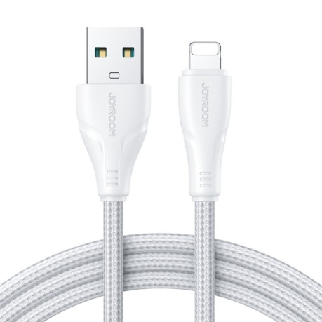 Кабель JOYROOM 2.4A USB to 8 Pin Surpass Series Fast Charging Data Cable, Length:2m - белый