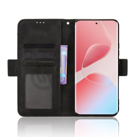 Чохол-книжка Skin Feel з м'якою фактурою Calf на Infinix Hot 60 Pro 4G - чорний
