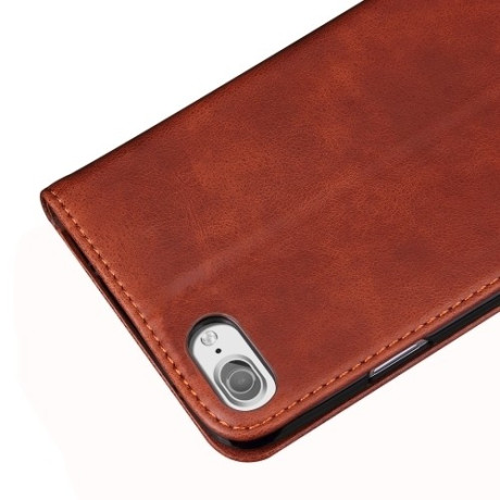 Кожаный Чехол Книжка Retro Texture Wallet Кофейно-коричневый для iPhone SE 3/2 2022/2020/8/7