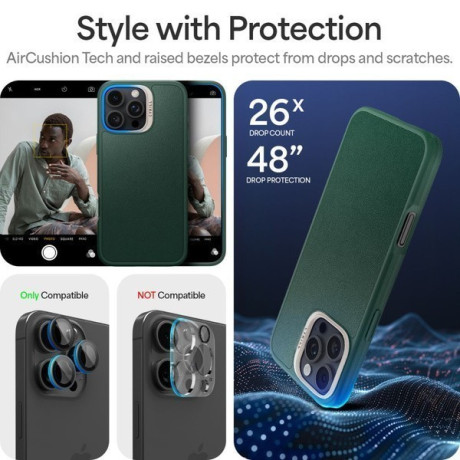 Оригинальный чехол Spigen Cyrill Kajuk (Magsafe) для iPhone 16 Pro Max - Green