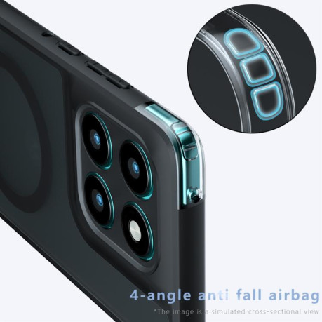 Протиударний чохол MagSafe Holder Armor PC Hybrid для Motorola Edge 60 - чорний