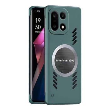 Противоударный чехол All-inclusive Lens Frameless Graphene Cooling на OnePlus 15 — темно-синий