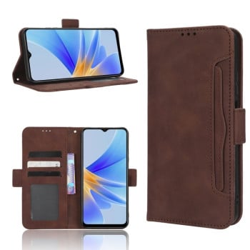 Чехол-книжка Skin Feel Calf на OPPO A17 - коричневый