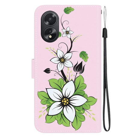 Чехол-книжка Crystal Texture Colored Drawing Series на OPPO A38 4G / A18 - Lily