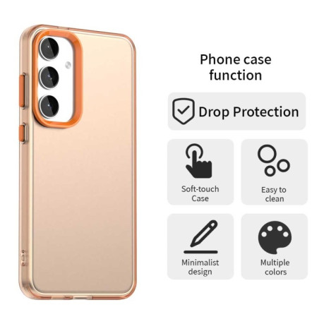 Протиударний чохол Candy Series для Samsung Galaxy S25 5G - помаранчевий