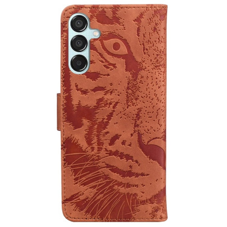 Чехол-книжка Tiger Embossing для Samsung Galaxy M15/F15 - коричневый