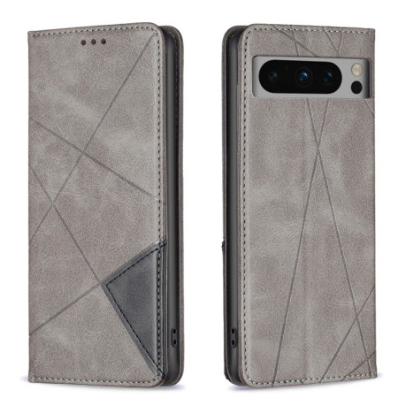 Чехол-книжка Rhombus Texture для Google Pixel 8 Pro - серый