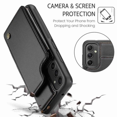 Чохол CaseMe C22 Card Slots Holder RFID Anti-theft для Samsung Galaxy A54 5G - чорний