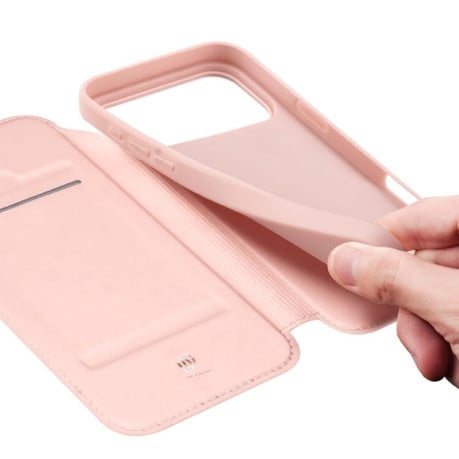 Чехол- книжка DUX DUCIS Skin Pro Series на iPhone 17 Pro Max - золото