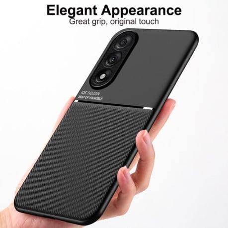 Протиударний чохол Tilt Strip Grain на OnePlus Ace 5 Ultra / Nord 5 Classic - чорний