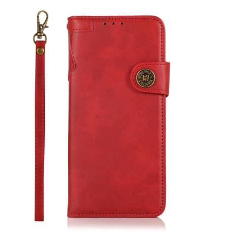 Чехол-книжка KHAZNEH Dual-Splicing для Xiaomi Redmi Note 10 Pro - красный