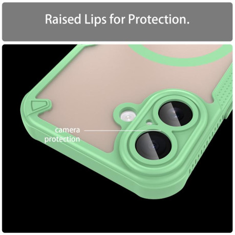 Чохол Armor Glaze з MagSafe Magnetic на iPhone 17 - зелений