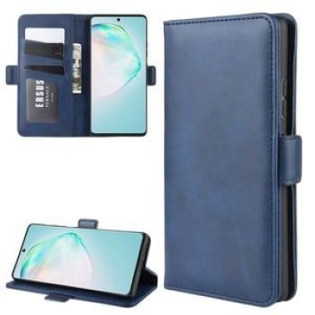 Чохол-книжка Double Buckle Crazy на Samsung Galaxy S10 Lite-синій
