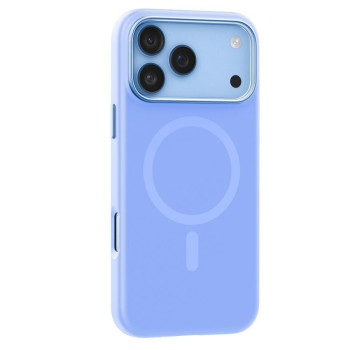 Силіконовий чохол Mutural Karen Series Liquid Silicone з MagSafe на iPhone 18 Pro Max — світло-блакитний