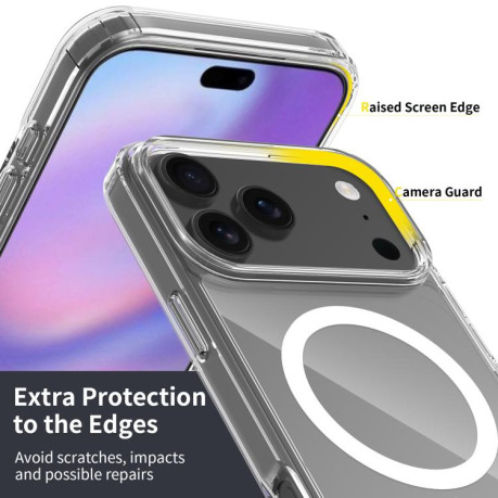 Акриловый противоударный чехол Magsafe Scratchproof Acrylic TPU для iPhone 17 Pro Max - прозрачный
