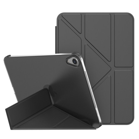 Чехол-книжка Matte Translucent Deformation для iPad mini 6 - черный