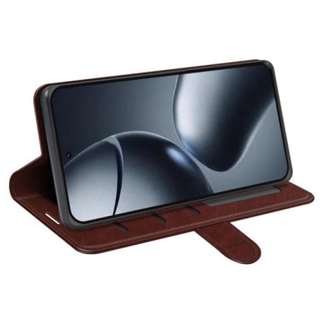 Чехол-книжка R64 Texture Single на Xiaomi 15T - коричневый