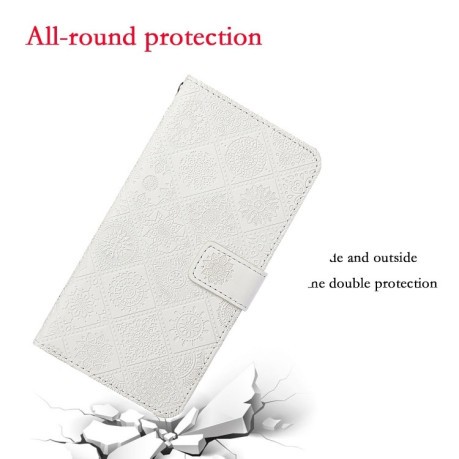 Чохол-книга Ethnic Style для Samsung Galaxy A02s - білий