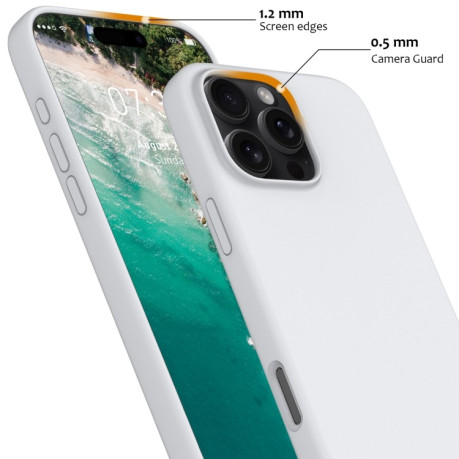 Силіконовий чохол Shockproof Silicone Magsafe для iPhone 16 Pro Max - білий