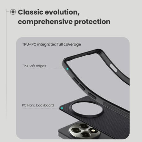 Чохол NILLKIN Frosted Shield Pro гібрид з матовим покриттям на OnePlus 13R/Ace 5/Ace 5 Pro/13R - синій