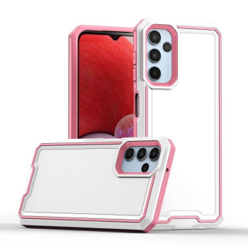 Противоударный чехол Armour Two-color для Samsung Galaxy A14 5G - розово-белый