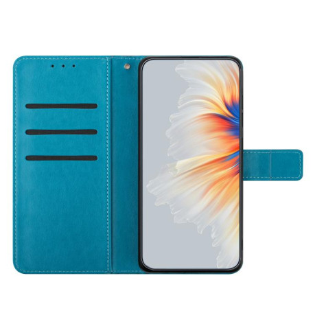 Чохол-книжка Flower Embossed Leather Xiaomi Redmi Note 14 4G 164.48mm - синій