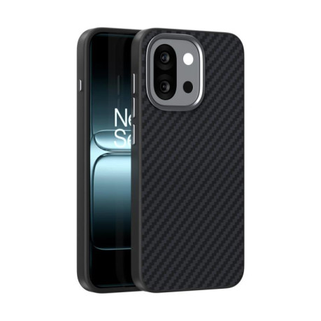 Ультратонкий чехол ABEEL 6D Micro Relief MagSafe Magnetic на OnePlus 13T - Carbon Fiber Black