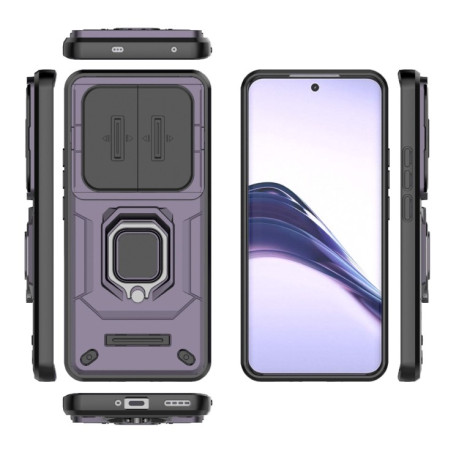Противоударный чехол Sliding Camshield для Realme 13 Pro 5G Global - фиолетовый