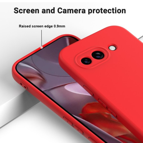 Силіконовий чохол Solid Color Liquid Silicone на Google Pixel 9a - червоний