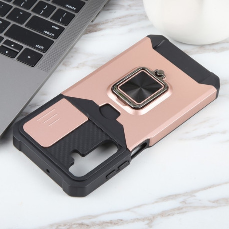 Протиударний чохол Armor Camera Shield для Samsung Galaxy A25 5G - рожеве золото