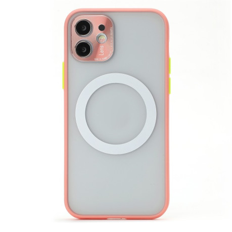 Удароміцний чохол Skin Feel with Metal Lens для iPhone 11 - рожевий