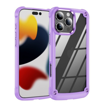 Противоударный чехол Lens Protection на iPhone 16 Pro Max - фиолетовый