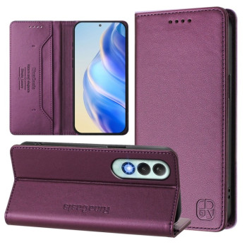 Чохол-книжка Retro Skin Feel Business Magnetic на OnePlus Nord CE 4 - фіолетовий