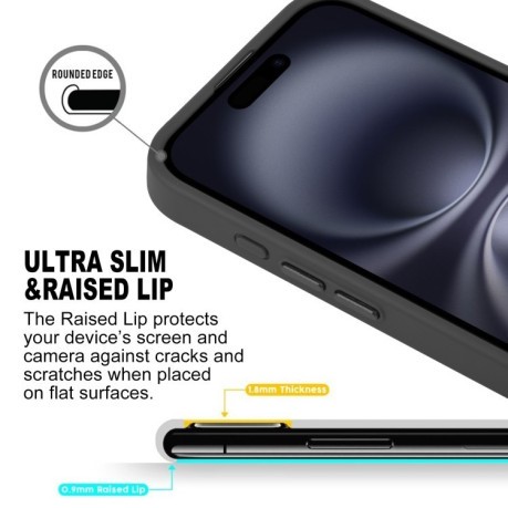 Чехол GEBEI Skin Feel MagSafe Magnetic для iPhone 16 - черный