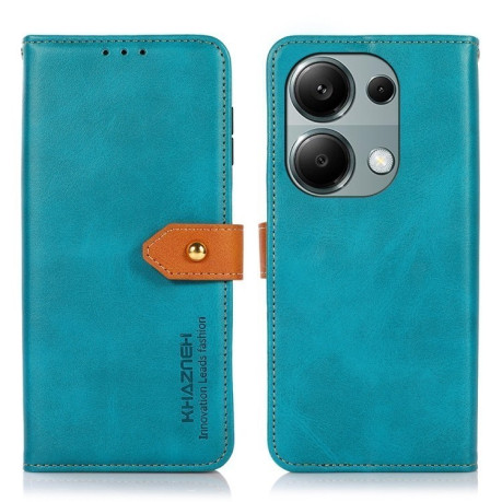 Чехол-книжка KHAZNEH Cowhide Texture на Xiaomi Redmi Note 14S/ 13 Pro 4G / POCO M6 Pro 4G  - синий