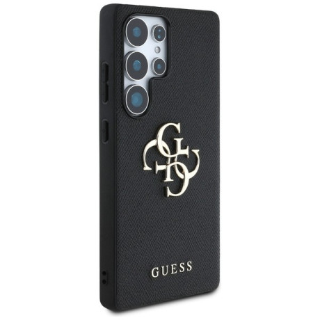 Оригінальний чохол Guess Grained Big 4G Logo Small Classic Logo для Samsung Galaxy S25 Ultra - black
