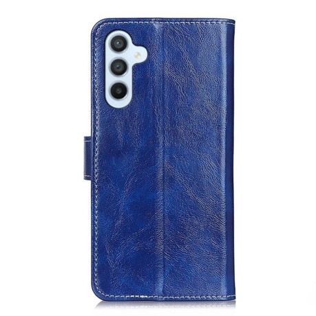 Чехол-книжка Magnetic Retro Crazy Horse Texture на Samsung Galaxy M35 5G - синий