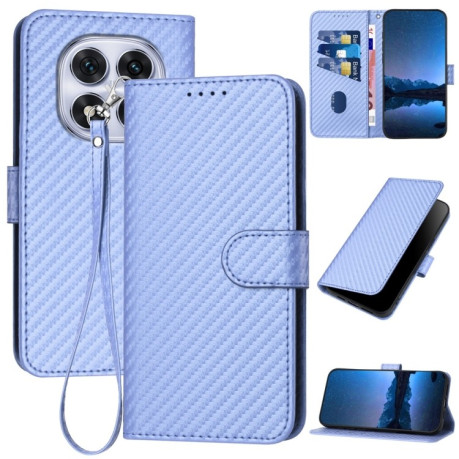 Чохол-книжка Carbon Fiber Texture на Xiaomi Redmi Note 14 Pro 5G/Poco X7 - фіолетовий