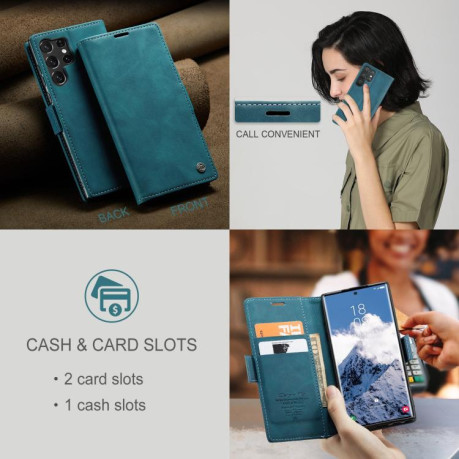Чохол-книжка CaseMe-013 Multifunctional  для Samsung Galaxy S25 Ultra 5G - синій