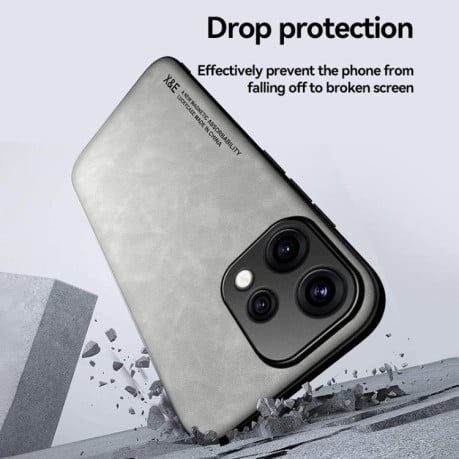 Противоударный чехол Skin Feel Magnetic для OPPO Reno15 F 5G — зелёный
