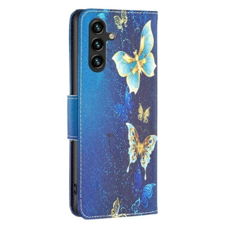 Чехол-книжка Colored Drawing Pattern для Samsung Galaxy A35 - Butterfly