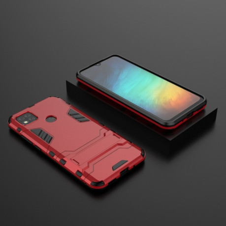 Противоударный чехол Invisible Holder на Xiaomi Redmi 10A/9C - красный